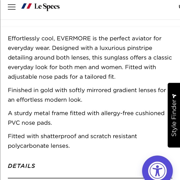 Le Specs Evermore Gold Aviator Sunglasses main image 11